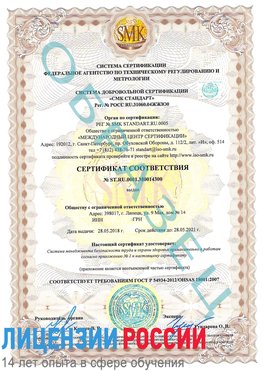 Образец сертификата соответствия Казлук Сертификат OHSAS 18001